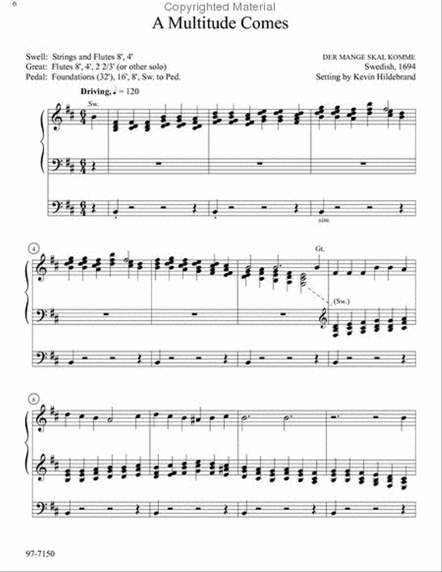 Six Hymn Improvisations, Set 6