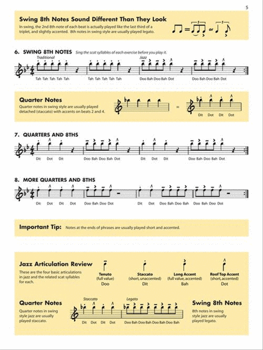 Essential Elements for Jazz Ensemble – C Treble/Vibes Jazz Ensemble scores gallery preview page 7