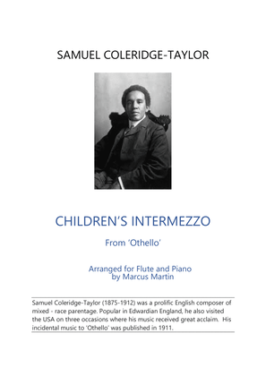 Children's Intermezzo from 'Othello' by S. Coleridge-Taylor for Flute & Piano