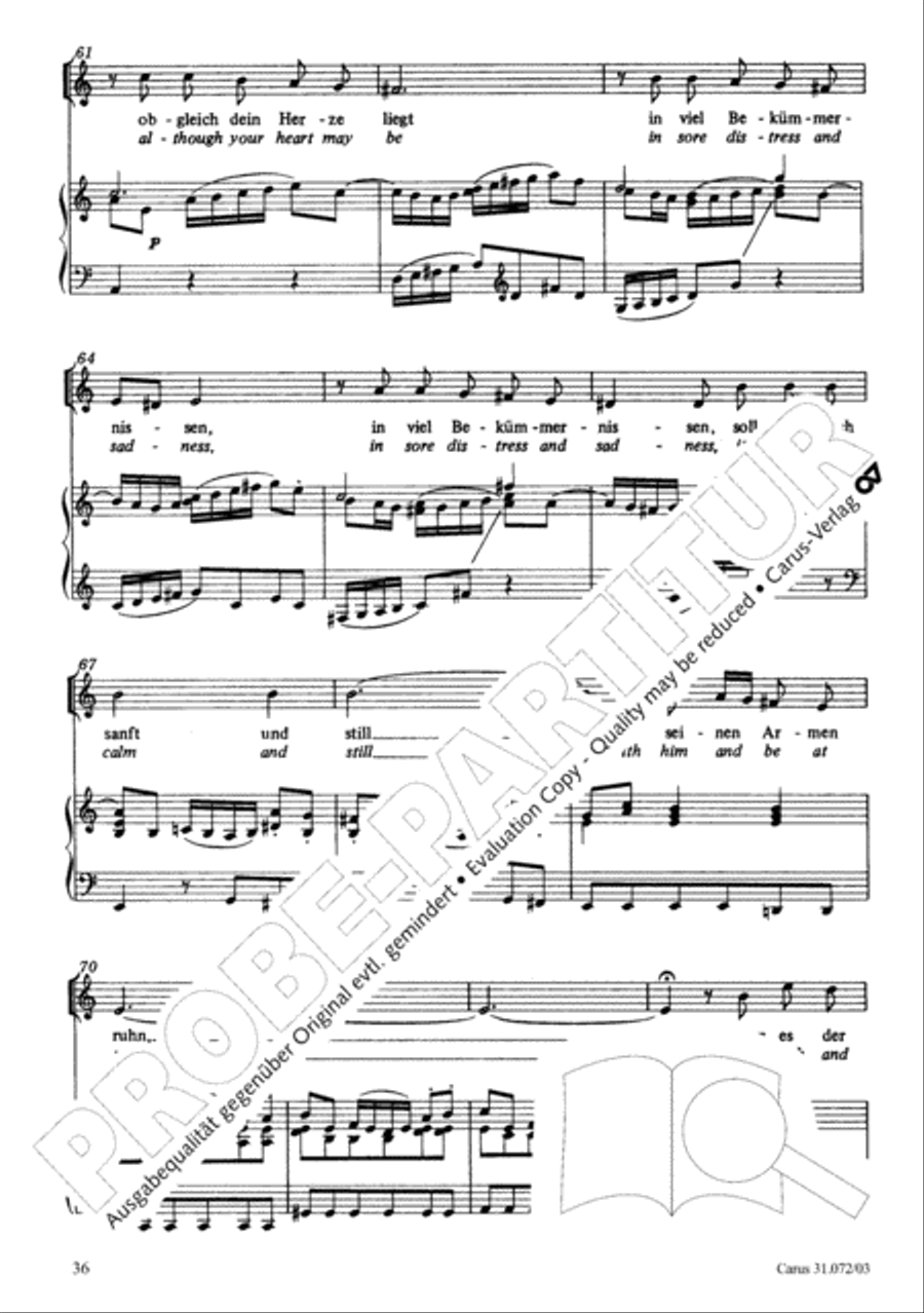 All cantate be by God's commandment (Alles nur nach Gottes Willen) 4-Part scores gallery preview page 37