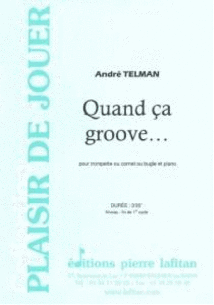 Quand ça Groove? Quand ça Groove? Cornet scores gallery preview page 1