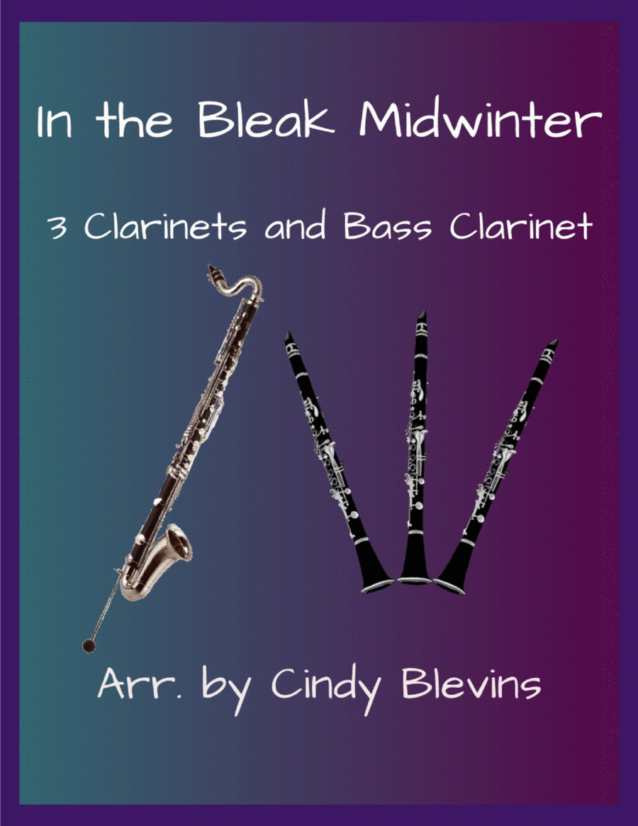 In the Bleak Midwinter, for Three Clarinets and Bass Clarinet image number null