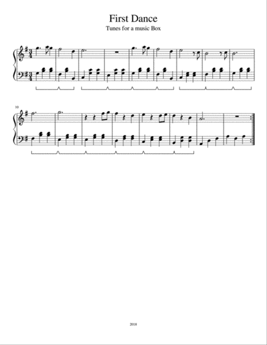 Tunes for a Music Box Tunes for a Music Box Piano Solo scores gallery preview page 3