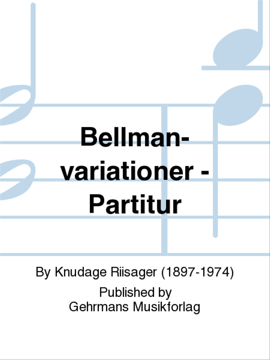 Bellman-variationer - Partitur Orchestra scores gallery preview page 1