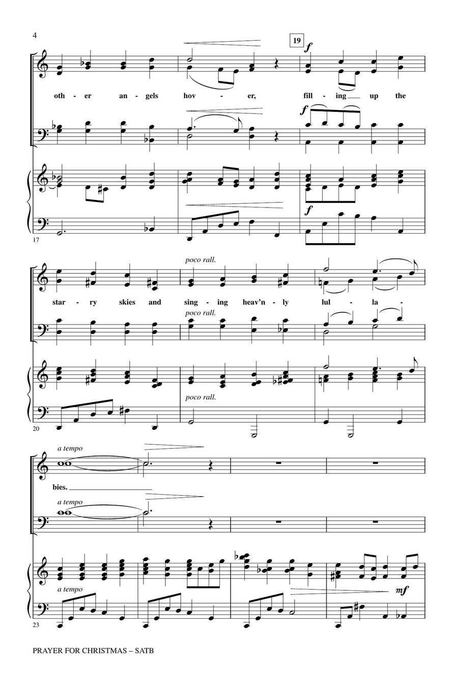 Prayer For Christmas 4-Part scores gallery preview page 3