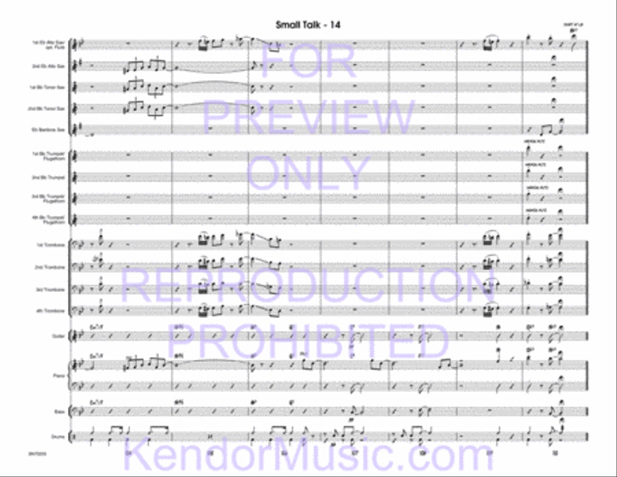 Small Talk Jazz Ensemble scores gallery preview page 15