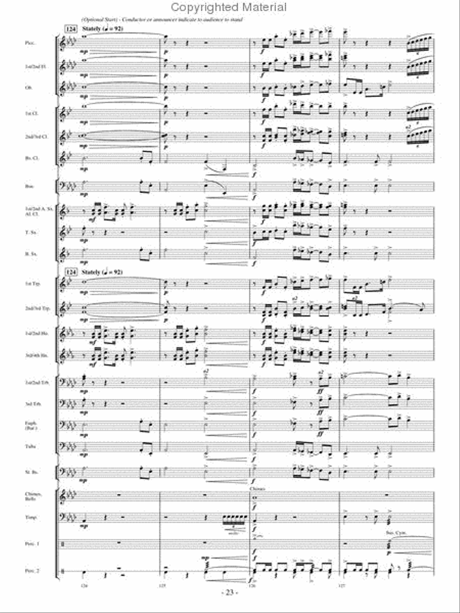 Broad Stripes and Bright Stars Concert Band scores gallery preview page 22