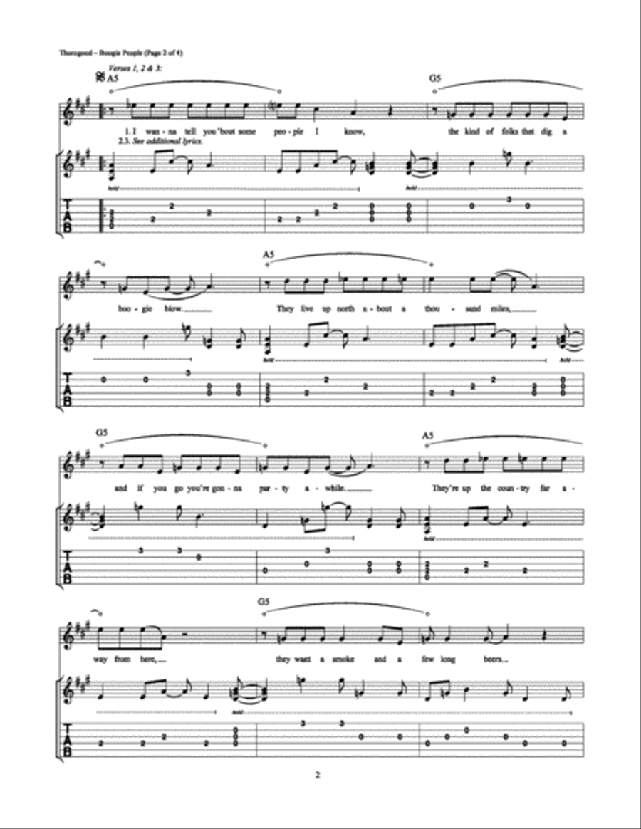 Boogie People Electric Guitar scores gallery preview page 2