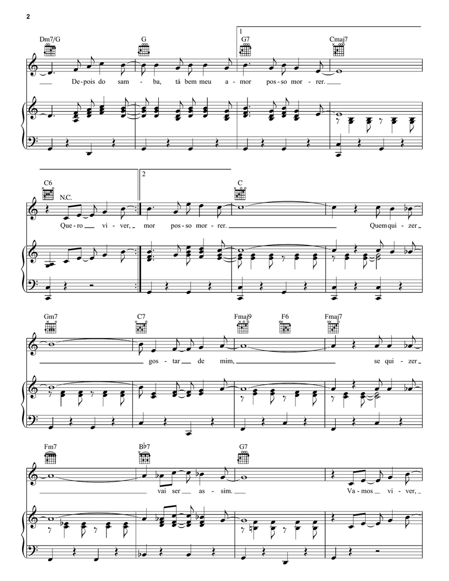 Samba De Orfeu Guitar scores gallery preview page 2