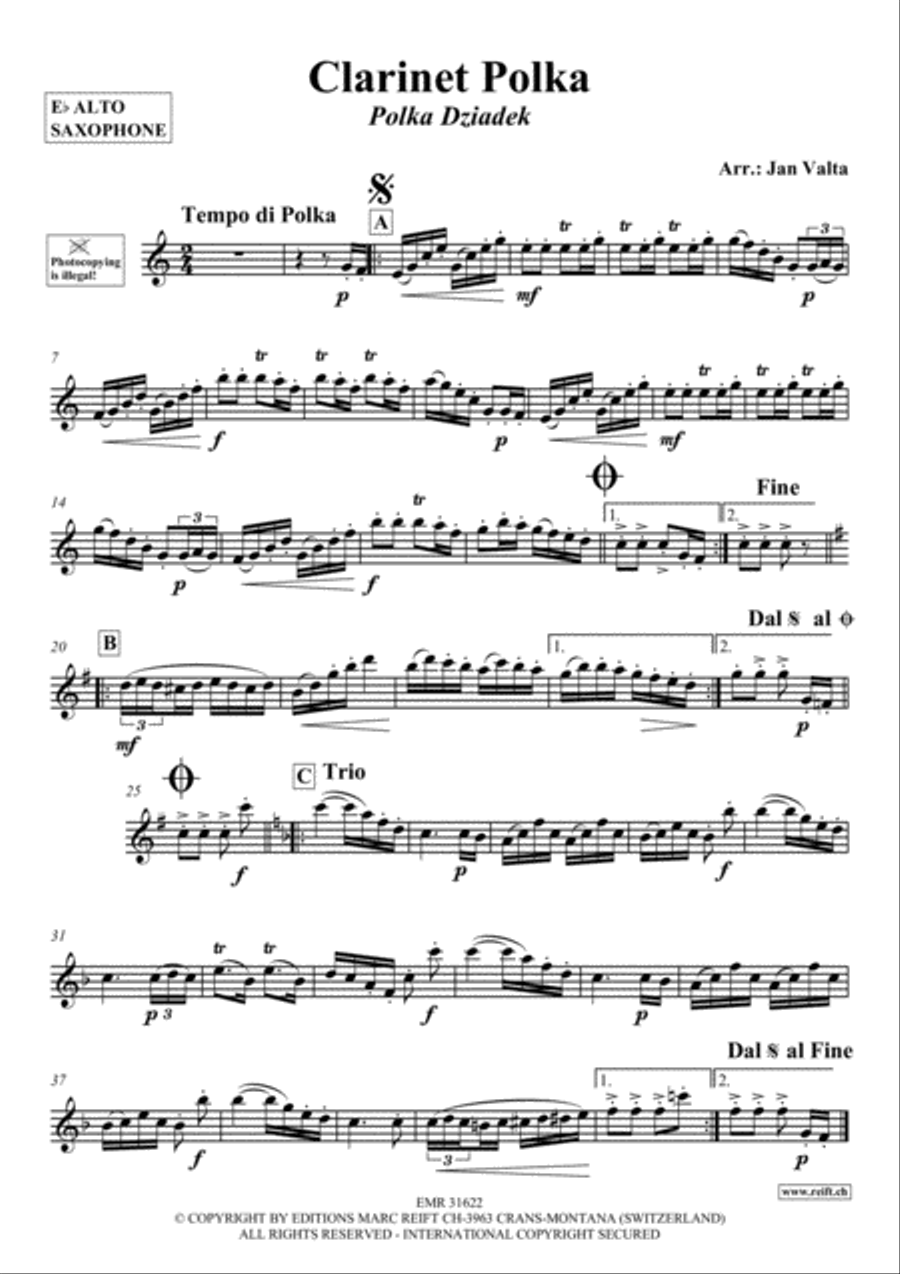Clarinet Polka Clarinet Polka Clarinet scores gallery preview page 2