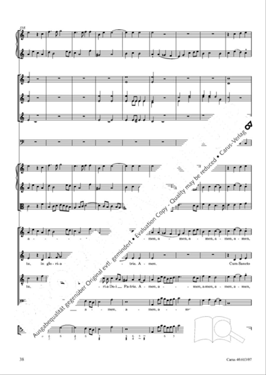 Mass in C (Missa in C) Mass in C (Missa in C) 4-Part scores gallery preview page 45