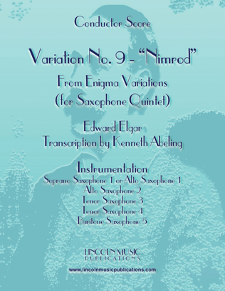 Elgar - Nimrod from Enigma Variations (for Saxophone Quintet SATTB or AATTB)