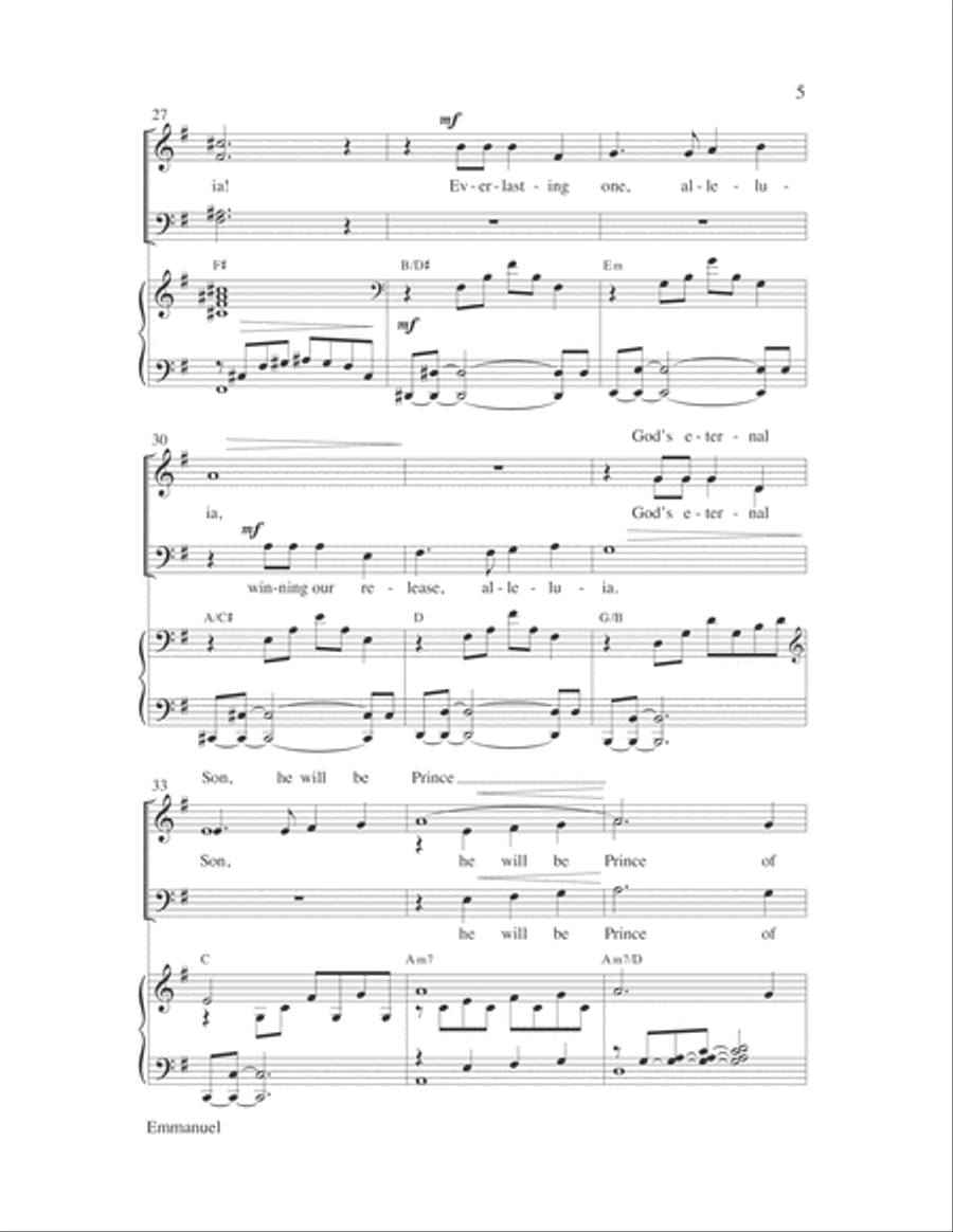 Emmanuel 4-Part scores gallery preview page 5