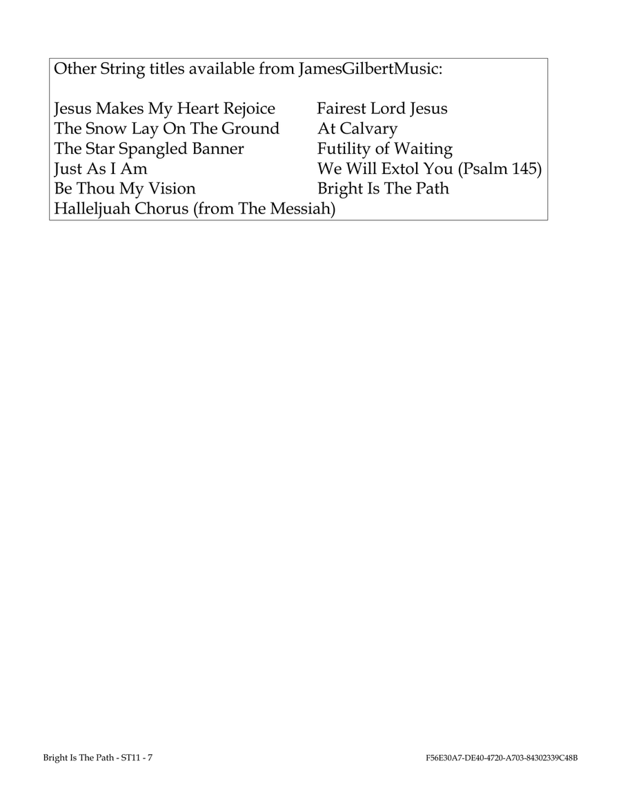 Bright Is The Path String Quartet scores gallery preview page 2