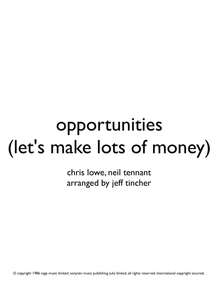 Opportunities (let's Make Lots Of Money) image number null
