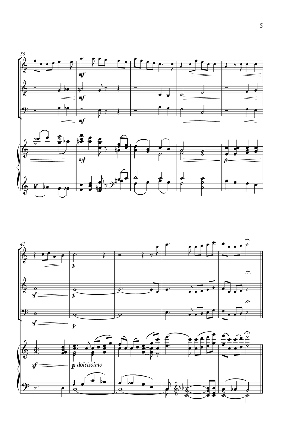 16 song for children No.2 Op.54 Small Ensemble scores gallery preview page 5