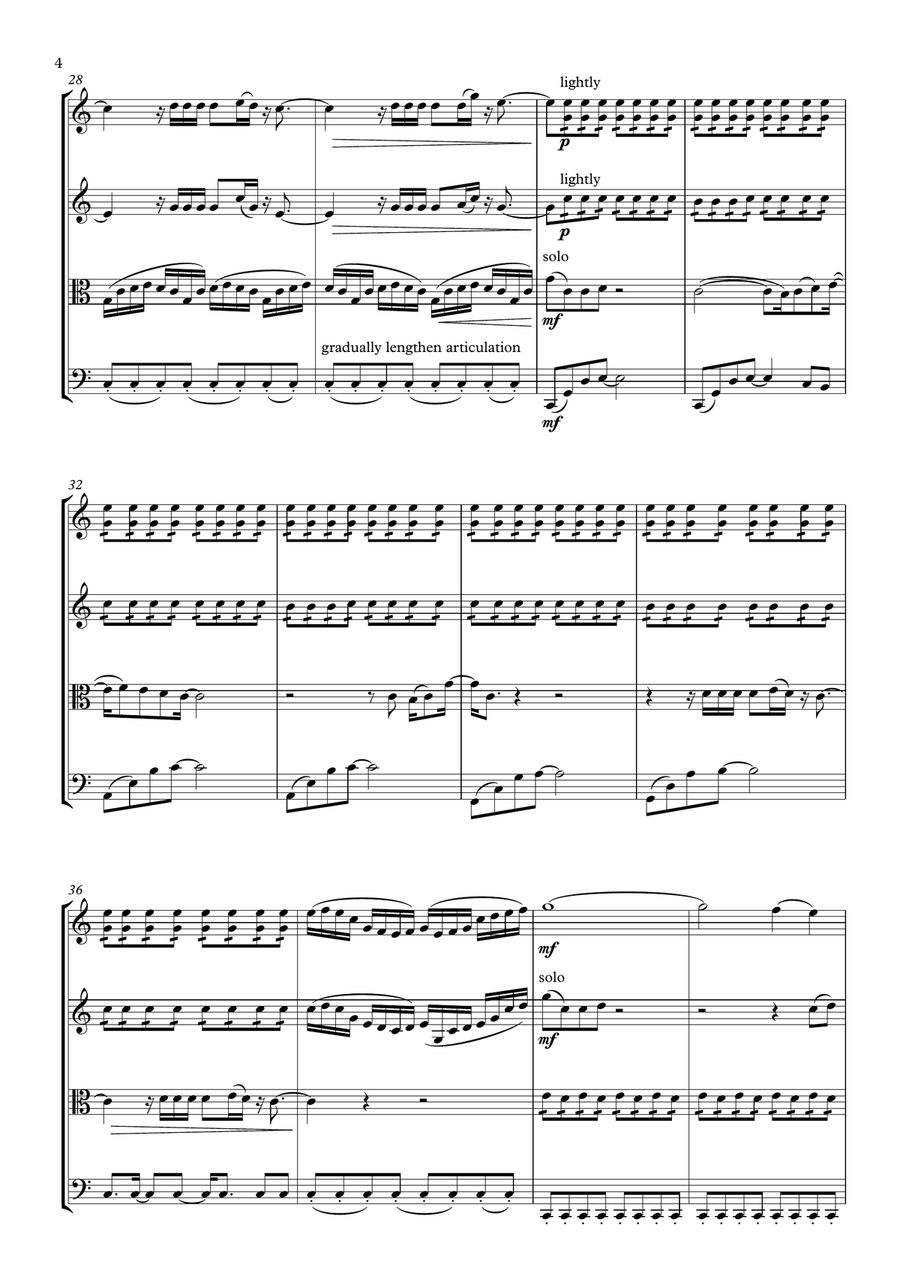 Xo String Quartet scores gallery preview page 4