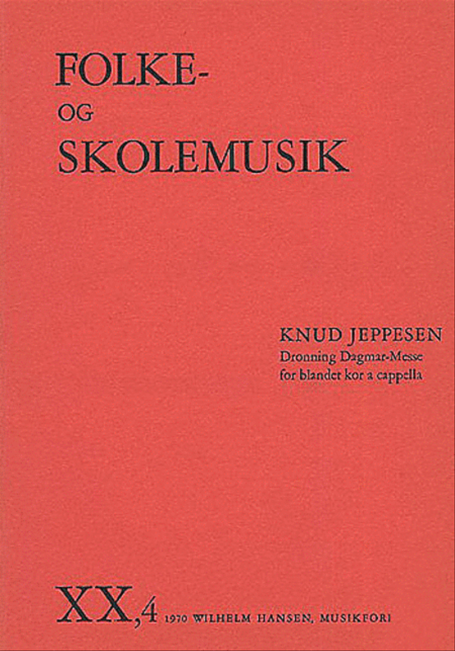 Knud Jeppesen: Dronning Dagmar-Messe 4-Part scores gallery preview page 1