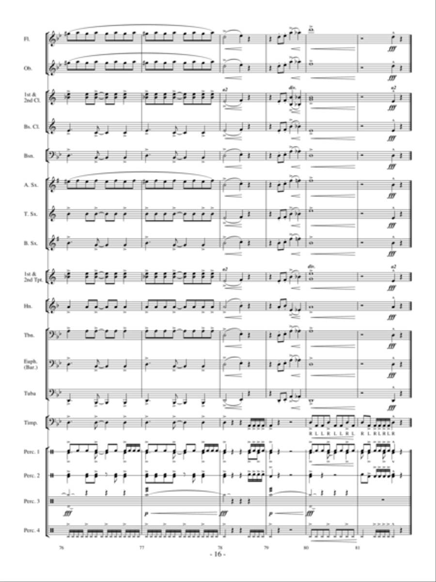 Primeval Stormfront Concert Band scores gallery preview page 15