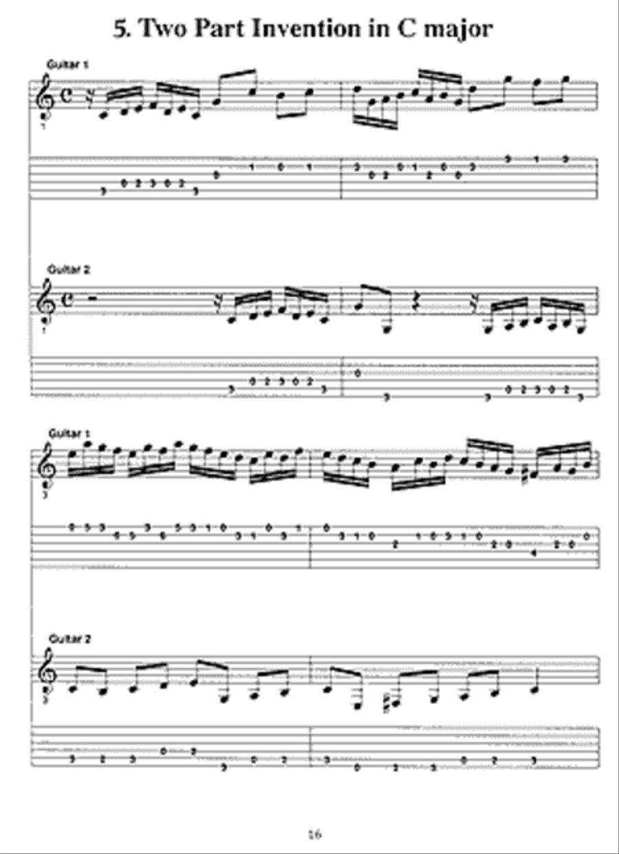 J. S. Bach in Tablature Classical Guitar scores gallery preview page 2