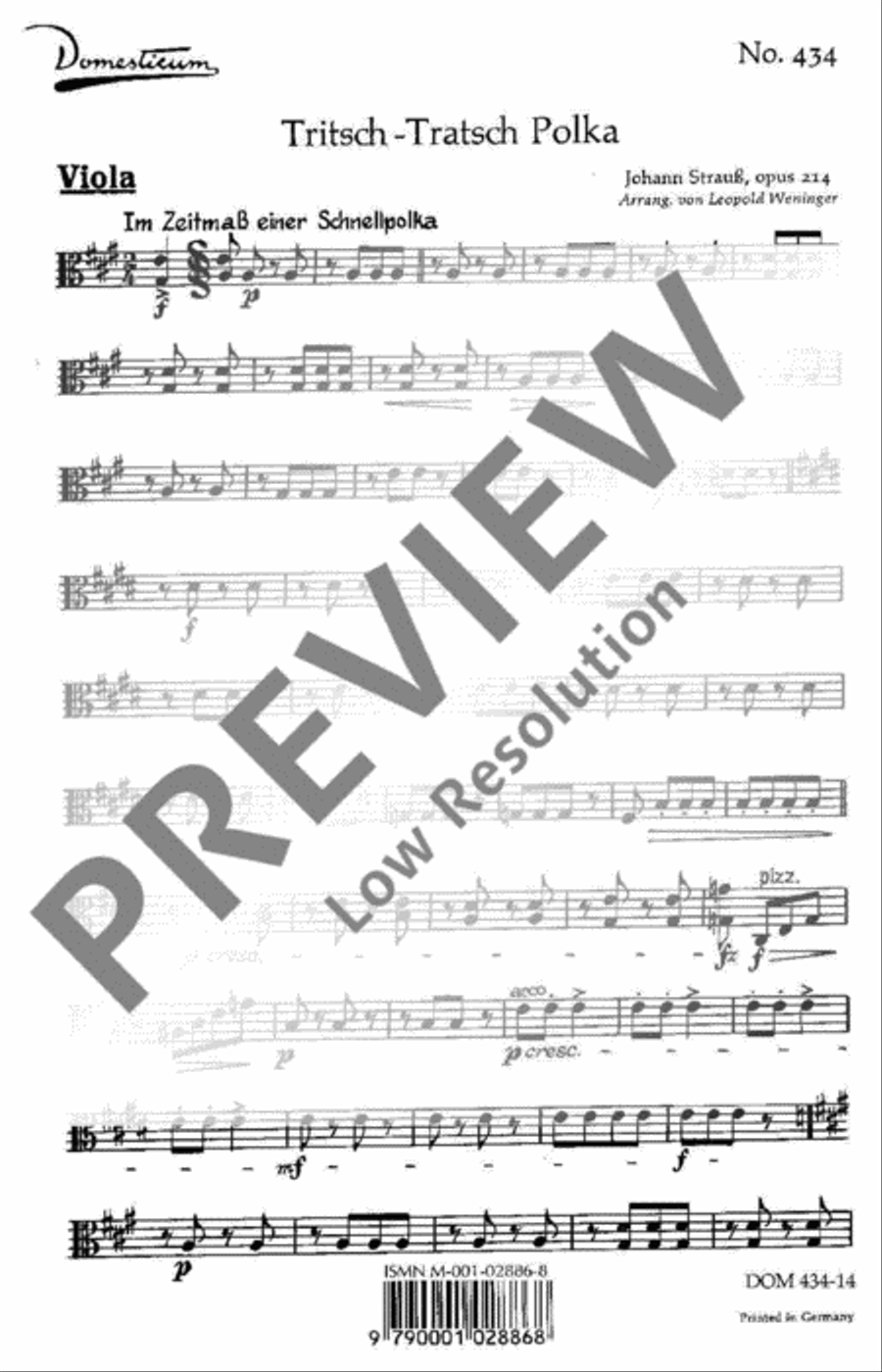 Tritsch-Tratsch Polka Tritsch-Tratsch Polka Oboe scores gallery preview page 2