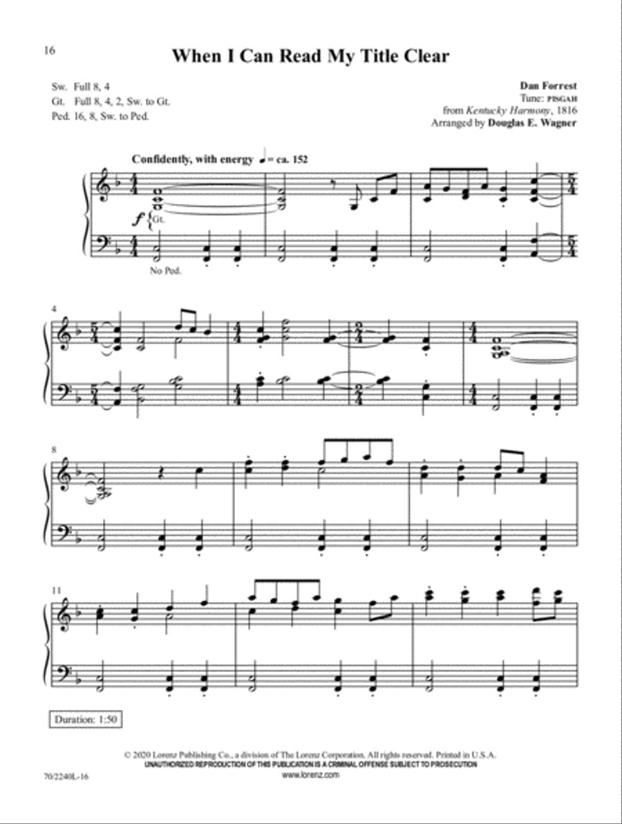 Music for Worship, Vol. 2 Organ Solo scores gallery preview page 6