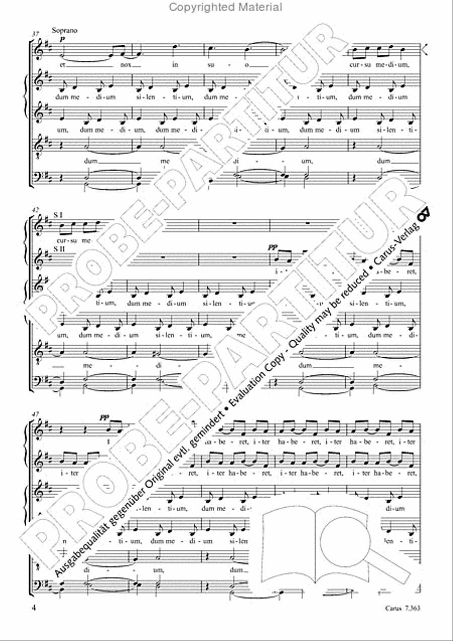 Dum medium silentium Dum medium silentium SSAATTBB scores gallery preview page 5