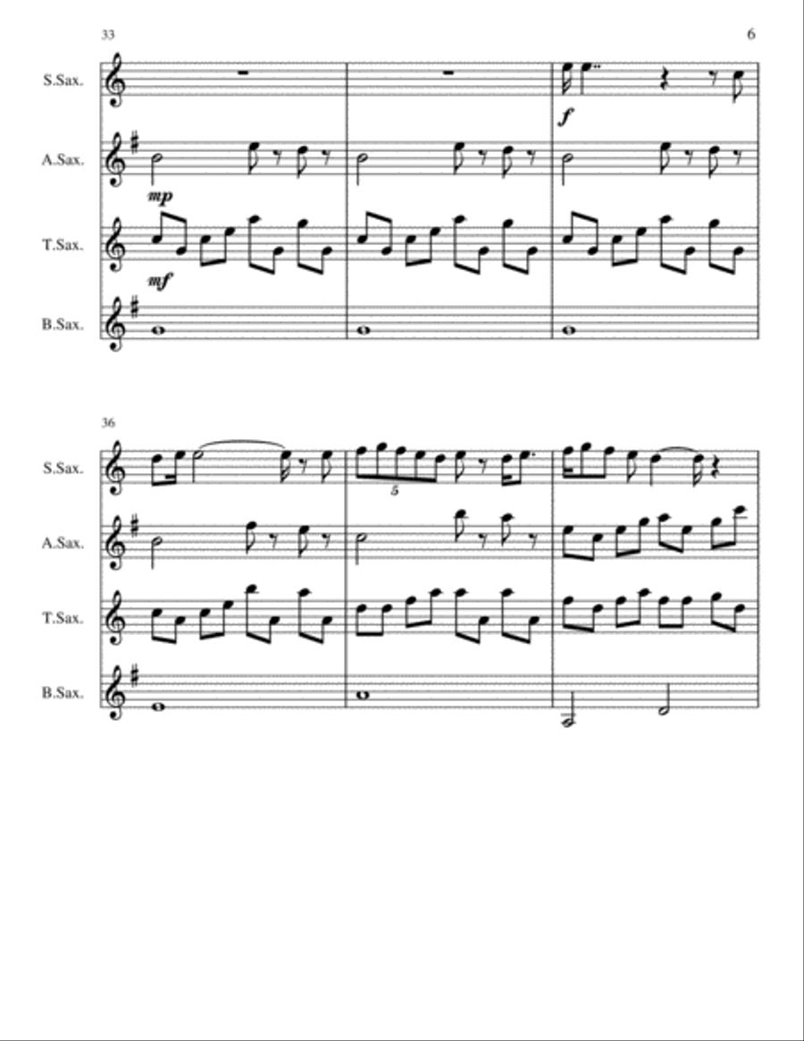 Bohemian Rhapsody Bohemian Rhapsody Small Ensemble scores gallery preview page 6