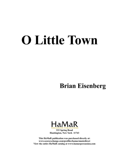 O Little Town