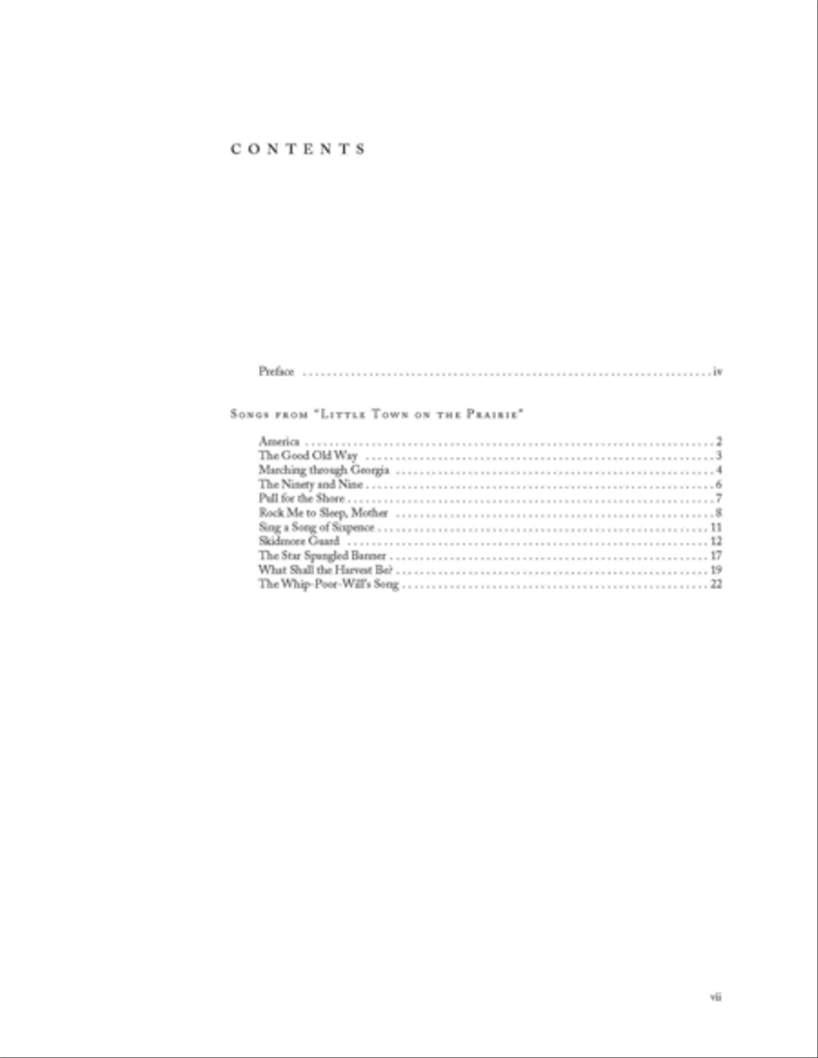 Music from Little Town on the Prairie Score scores gallery preview page 3