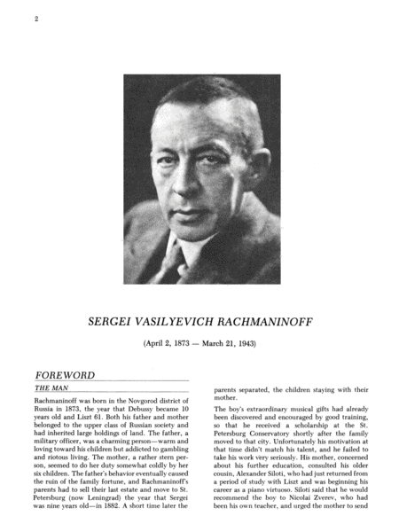 Rachmaninoff: Selected Works