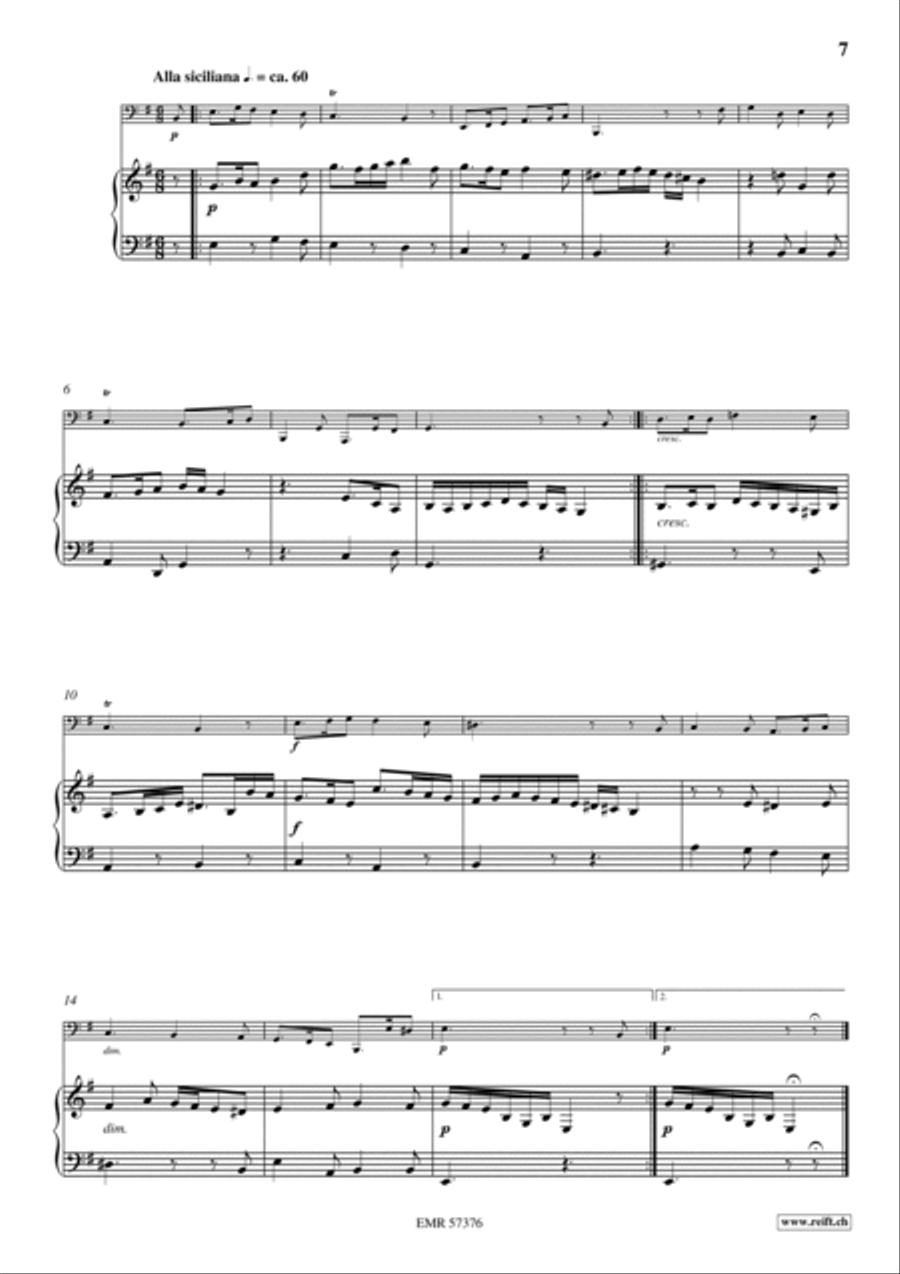 Sonata No. 2 Tuba scores gallery preview page 8