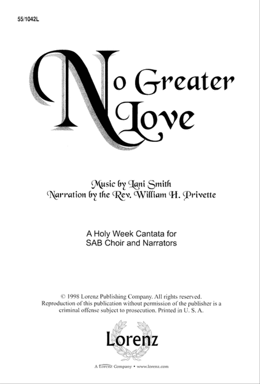 No Greater Love 3-Part scores gallery preview page 3