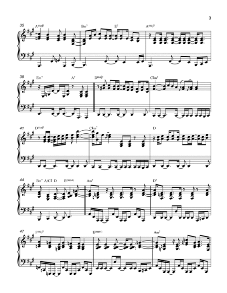 Groovin' Groovin' Piano Solo scores gallery preview page 3