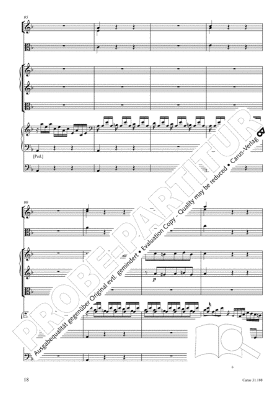 I have placed all my confidence (Ich habe meine Zuversicht) 4-Part scores gallery preview page 19