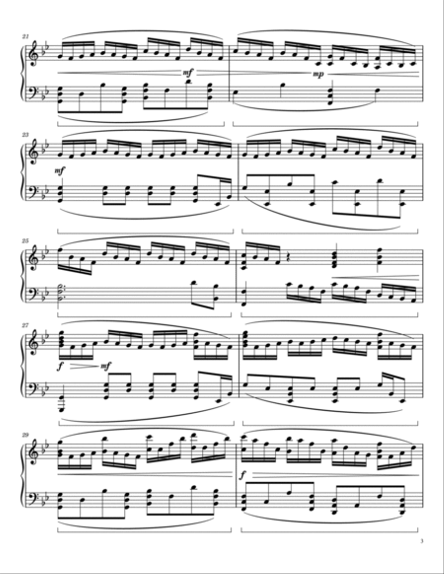 Flight Of The Silverbird - Trailer Piano Solo scores gallery preview page 3