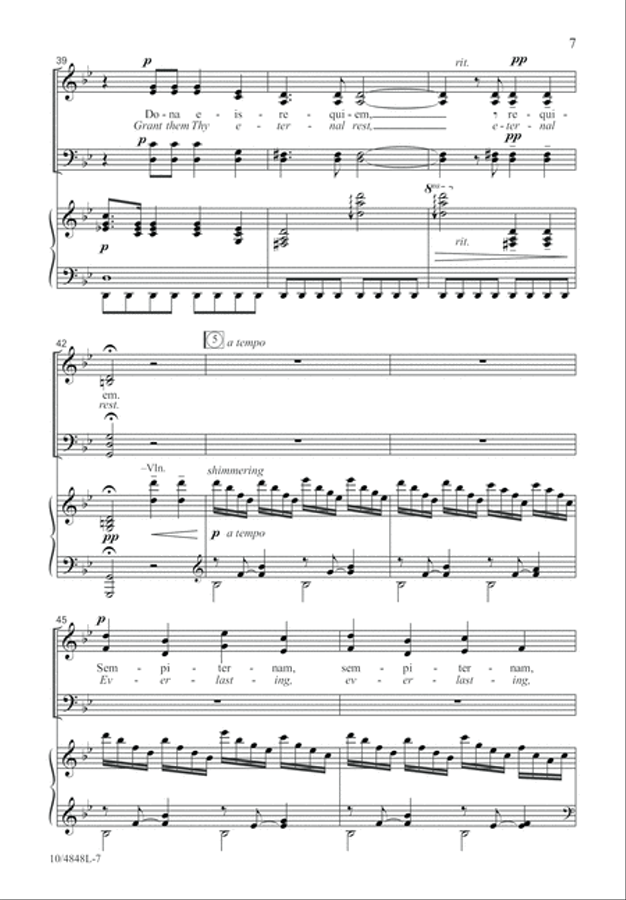 Pie Jesu Pie Jesu 4-Part scores gallery preview page 7