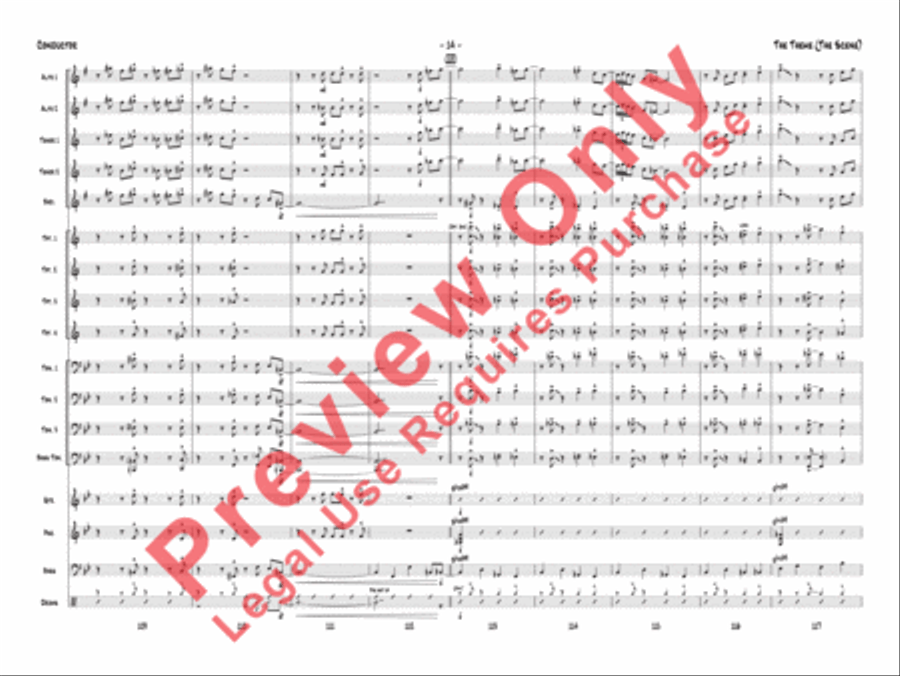 The Theme (The Scene) Jazz Ensemble scores gallery preview page 17
