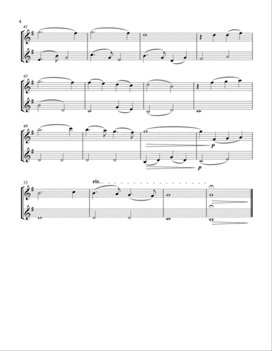You Raise Me Up Trumpet Duet scores gallery preview page 4
