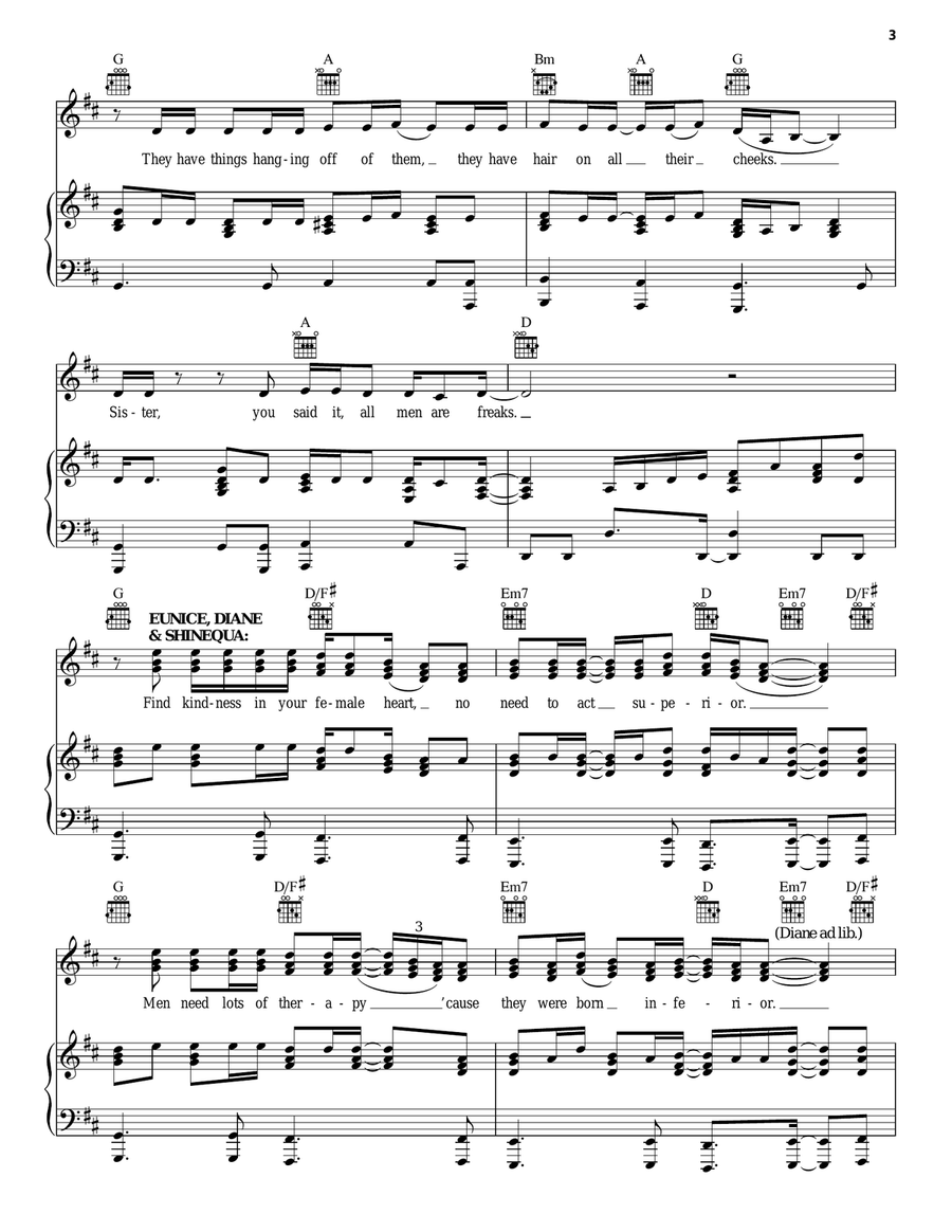 All Men Are Freaks All Men Are Freaks Guitar scores gallery preview page 3