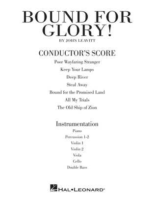 Book cover for Bound for Glory! - Full Score