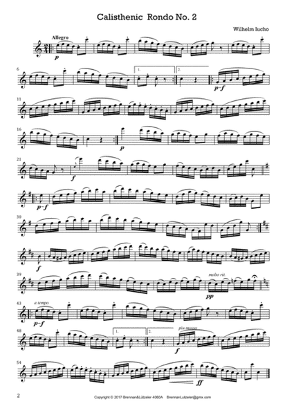 "Calisthenics for Treble/Alto Recorder" 15 Etudes, Gallops, Polkas, Variations