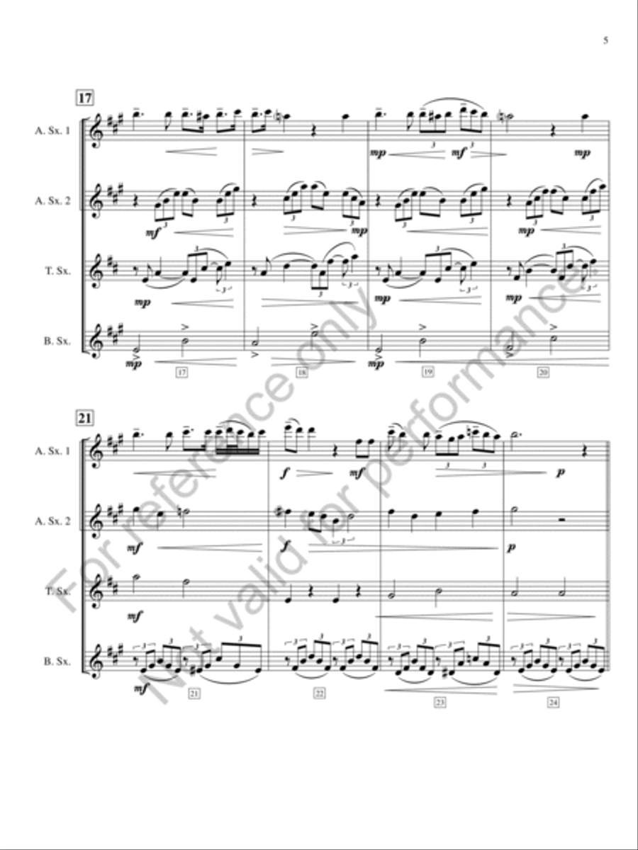 Ave Maria Saxophone scores gallery preview page 6