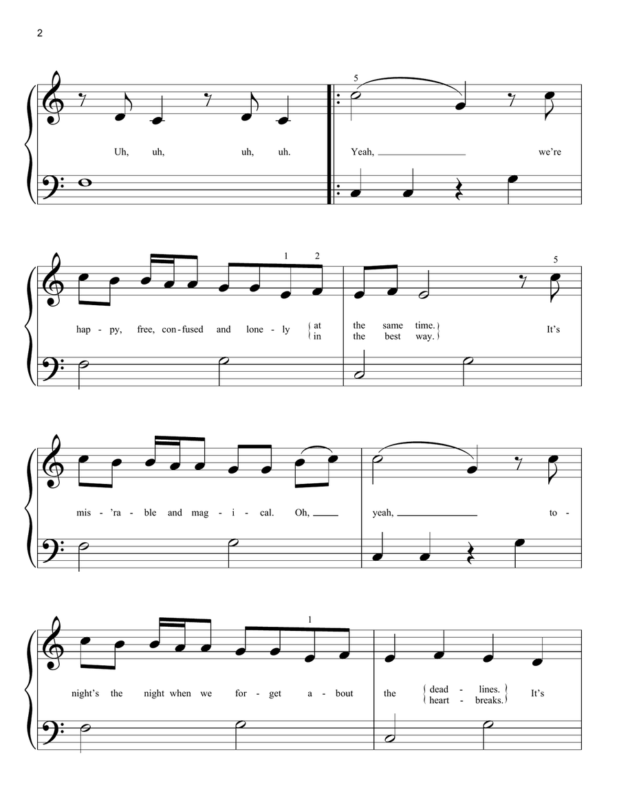 22 Easy Piano scores gallery preview page 2