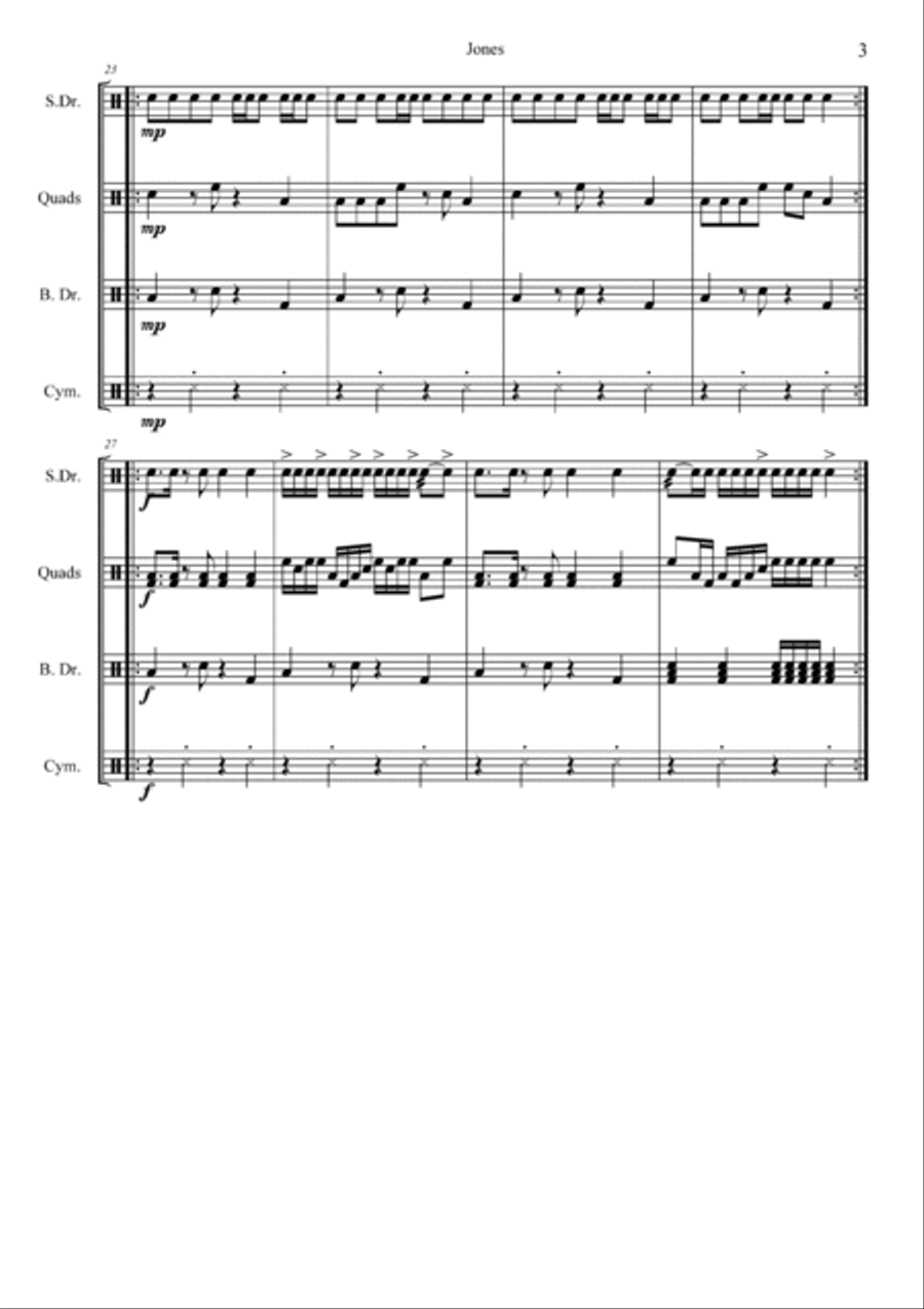 Jones Drum Set scores gallery preview page 4