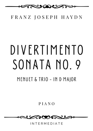 Book cover for Haydn - Menuet & Trio from Divertimento (Sonata no. 9) in D Major - Intermediate