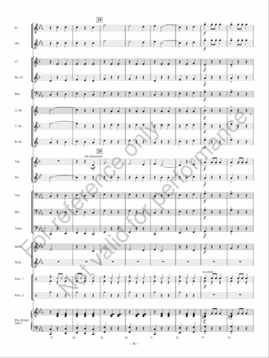 Waltz Of The Wraiths Concert Band scores gallery preview page 7