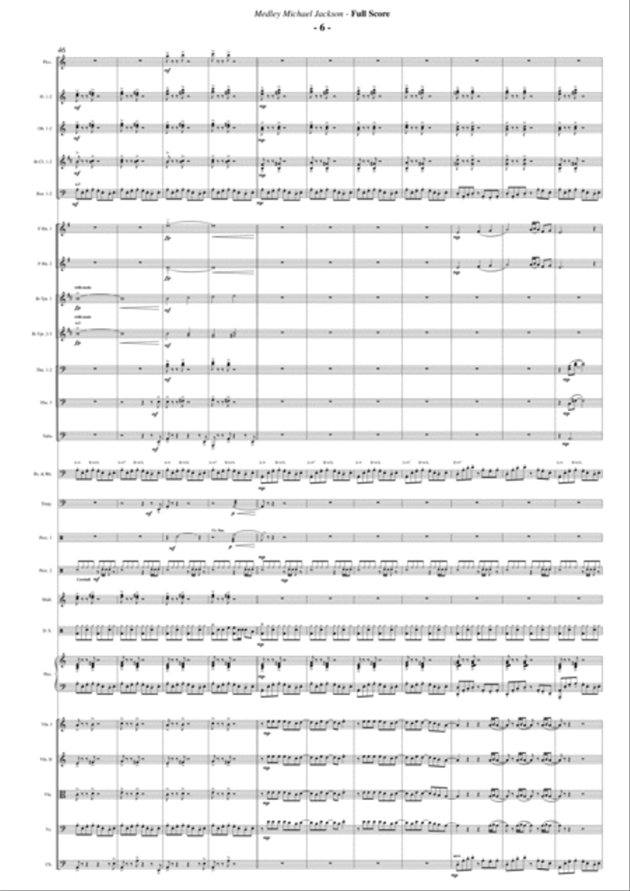 The Best Of Michael Jackson Pvg Collection Full Orchestra scores gallery preview page 5