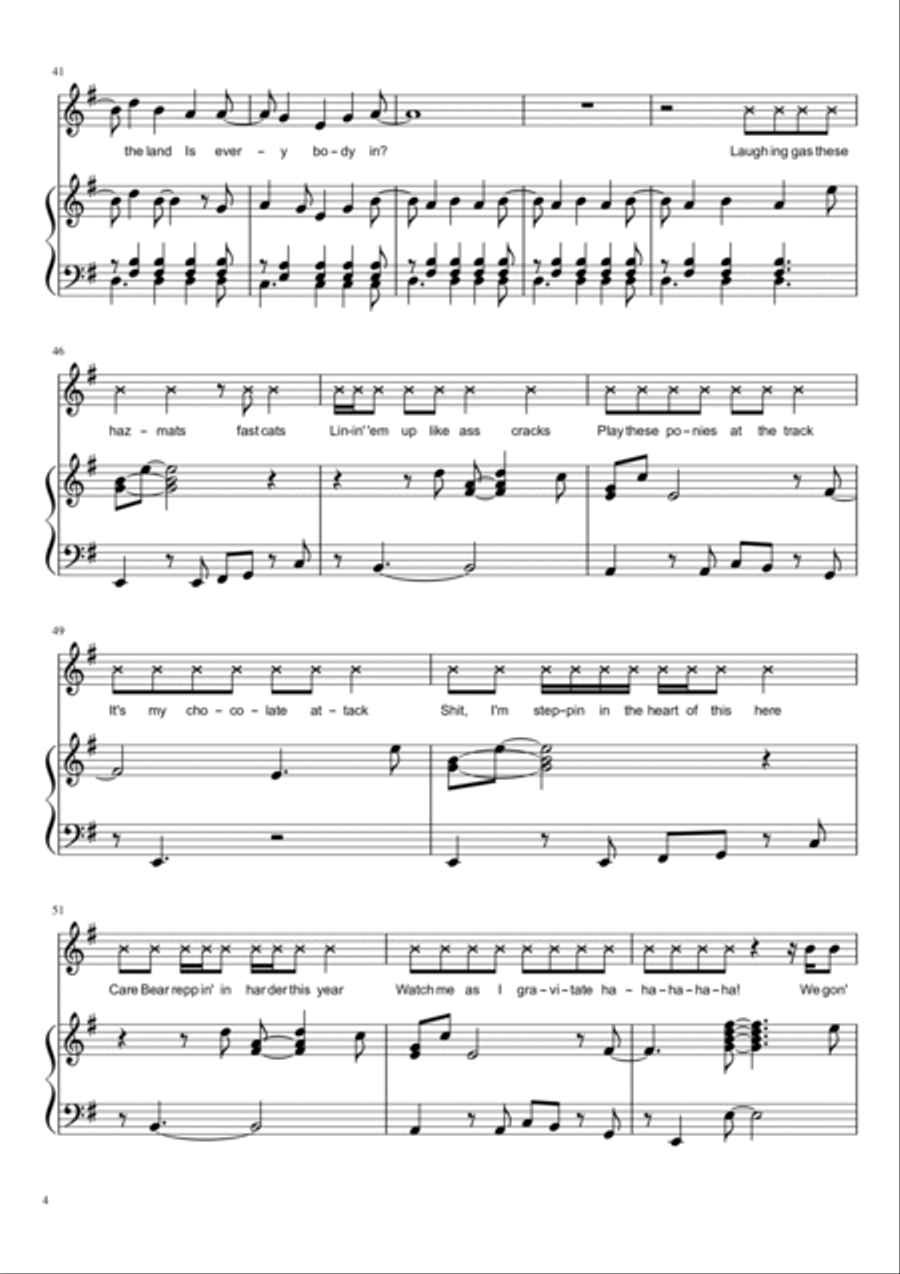 Feel Good Inc Voice scores gallery preview page 4