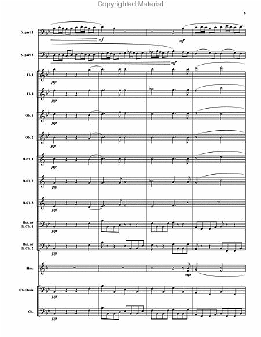 Aria - Duet from Cantata No. 78 Bassoon scores gallery preview page 6